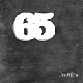 Cyfra 65 - różne kolory