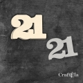 Cyfra 21 + 1 maska - różne kolory