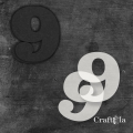 Cyfra 9 + 2 maski - różne kolory