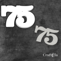 Cyfra 75 + 1 maska - różne kolory