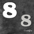 Cyfra 8 + 1 maska - różne kolory