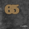 Cyfra 65 - różne kolory