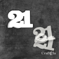 Cyfra 21 + 2 maski - różne kolory