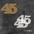 Cyfra 45 + 2 maski - różne kolory
