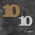 Cyfra 10 + 1 maska - różne kolory
