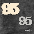 Cyfra 95 + 1 maska - różne kolory