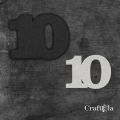 Cyfra 10 + 1 maska - różne kolory
