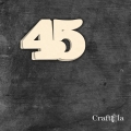 Cyfra 45 - różne kolory