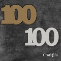 Cyfra 100 + 1 maska - różne kolory