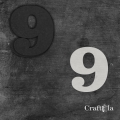 Cyfra 9 + 1 maska - różne kolory