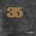 Cyfra 35 - różne kolory