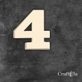 Cyfra 4 - różne kolory