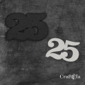 Cyfra 25 + 1 maska - różne kolory