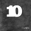 Cyfra 10 - różne kolory