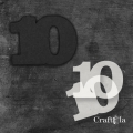 Cyfra 10 + 2 maski - różne kolory