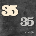 Cyfra 35 + 1 maska - różne kolory