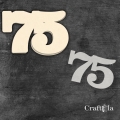 Cyfra 75 + 1 maska - różne kolory