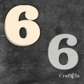 Cyfra 6 + 1 maska - różne kolory