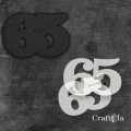Cyfra 65 + 2 maski - różne kolory