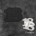 Cyfra 18 + 2 maski - różne kolory