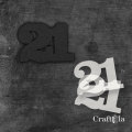 Cyfra 21 + 2 maski - różne kolory