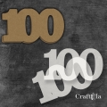 Cyfra 100 + 2 maski - różne kolory