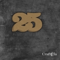 Cyfra 25 - różne kolory