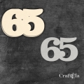 Cyfra 65 + 1 maska - różne kolory