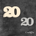 Cyfra 20 + 1 maska - różne kolory
