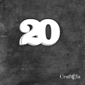 Cyfra 20 - różne kolory
