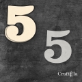 Cyfra 5 + 1 maska - różne kolory