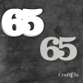Cyfra 65 + 1 maska - różne kolory