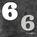 Cyfra 6 + 1 maska - różne kolory