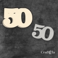 Cyfra 50 + 1 maska - różne kolory
