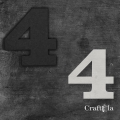 Cyfra 4 + 1 maska - różne kolory