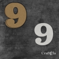 Cyfra 9 + 1 maska - różne kolory