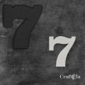 Cyfra 7 + 1 maska - różne kolory