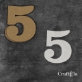 Cyfra 5 + 1 maska - różne kolory