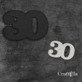Cyfra 30 + 1 maska - różne kolory
