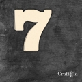 Cyfra 7 - różne kolory