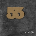 Cyfra 55 - różne kolory