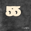 Cyfra 55 - różne kolory