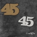 Cyfra 45 + 1 maska - różne kolory