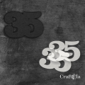 Cyfra 35 + 2 maski - różne kolory