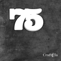 Cyfra 75 - różne kolory