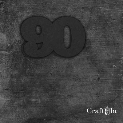 Cyfra 90 - różne kolory
