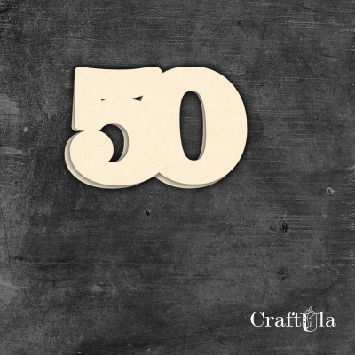 Cyfra 50 - różne kolory