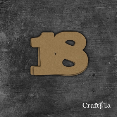 Cyfra 18 - różne kolory
