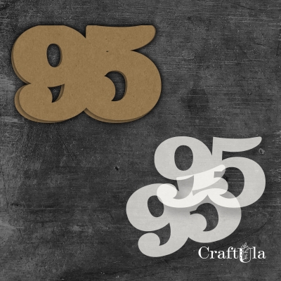Cyfra 95 + 2 maski - różne kolory