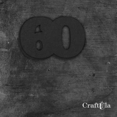 Cyfra 60 - różne kolory